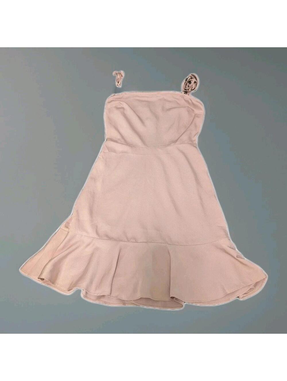 NWT Express Pink XXS Feminine Sexy Dress Ruffle Light Straps Summer $59.95 New